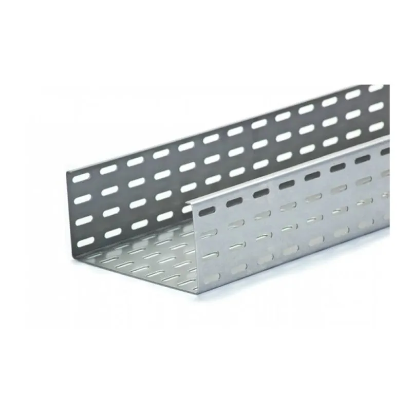 Eletrocalha Perfurada Sem Virola 100mm 50mm 3000mm Ch22 Msg Pré Galvanizado